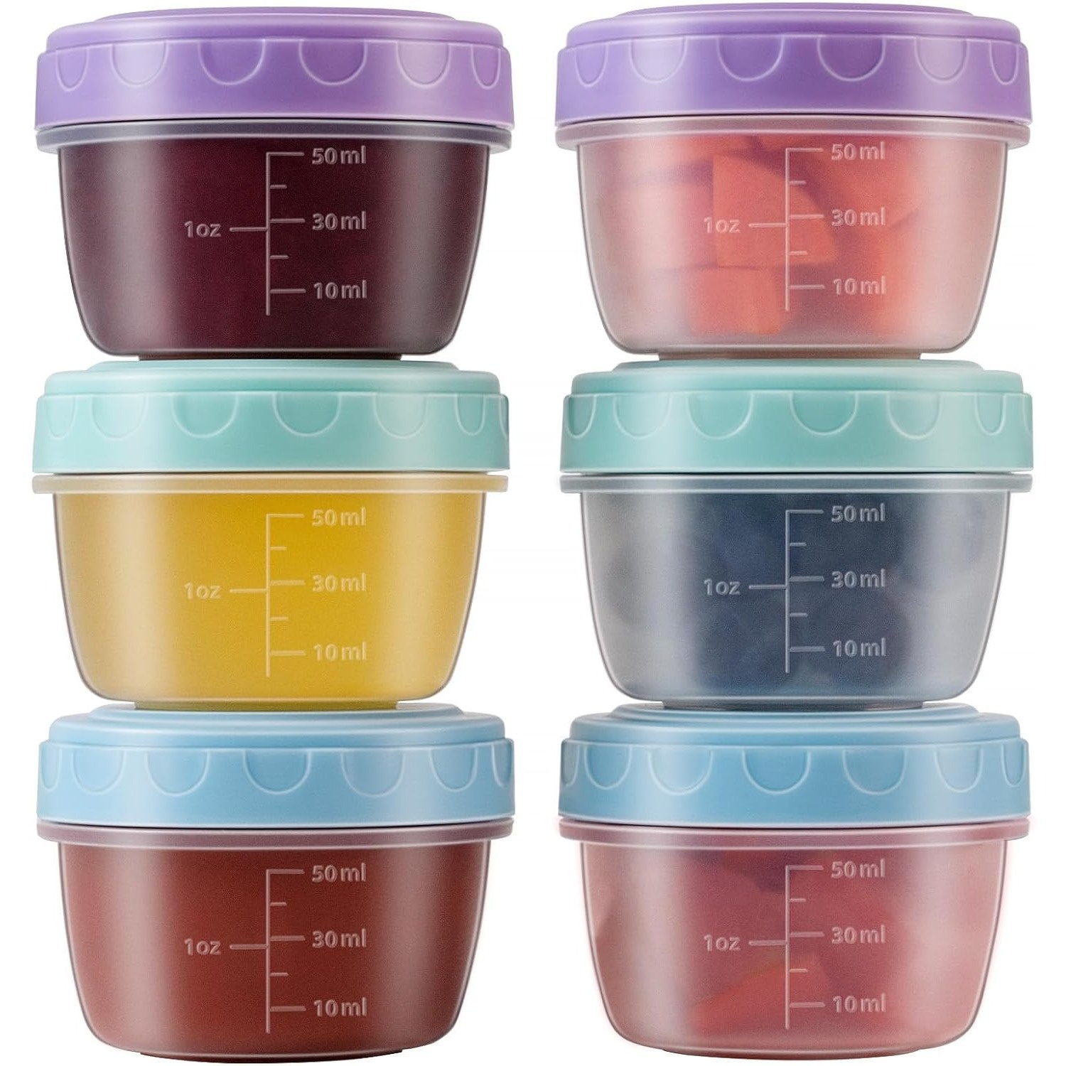 Salad Container Jar - Paquet de 1 à 6 récipients