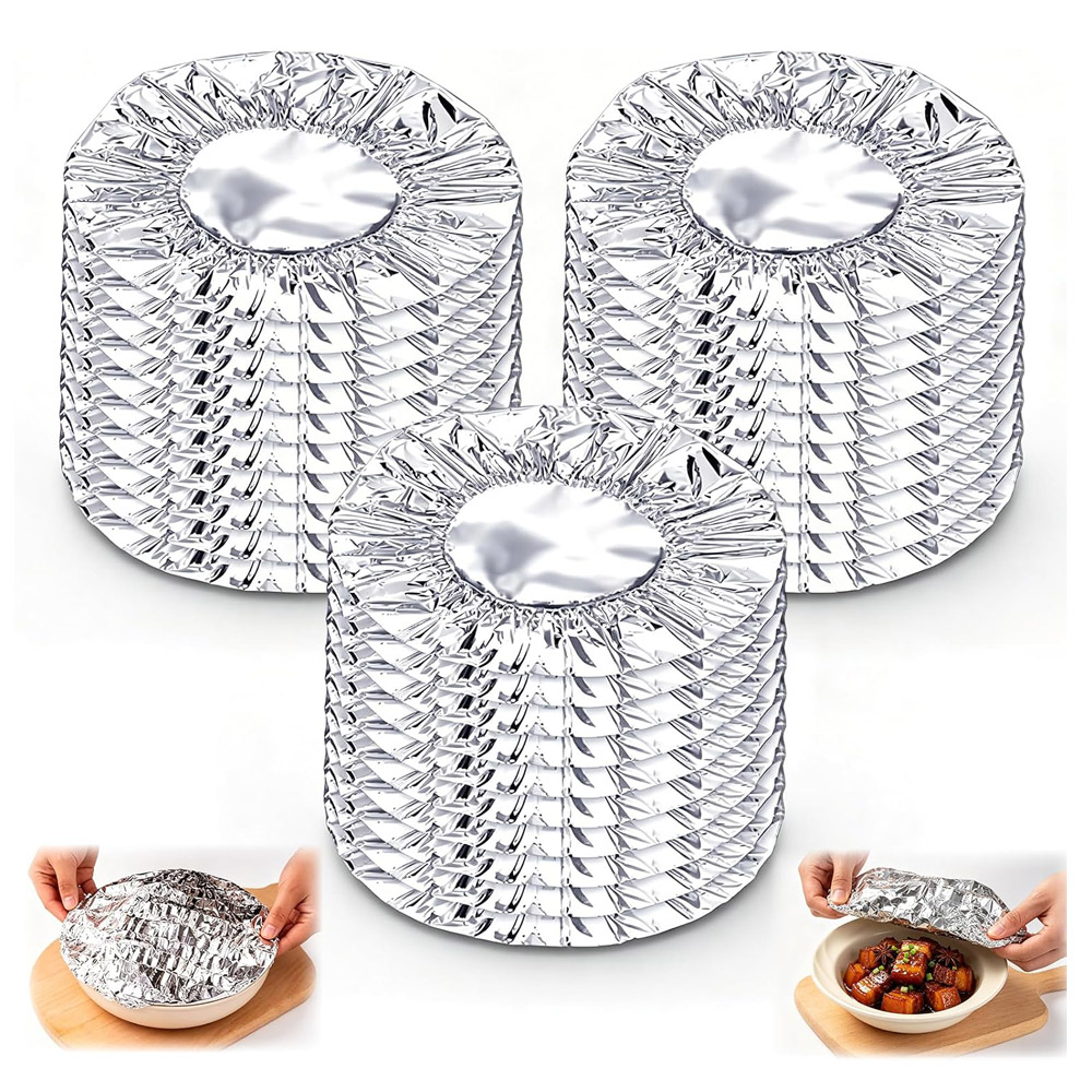 Meal Prep Day - Couvre-aliments réutilisables en aluminium, couvercles isolants