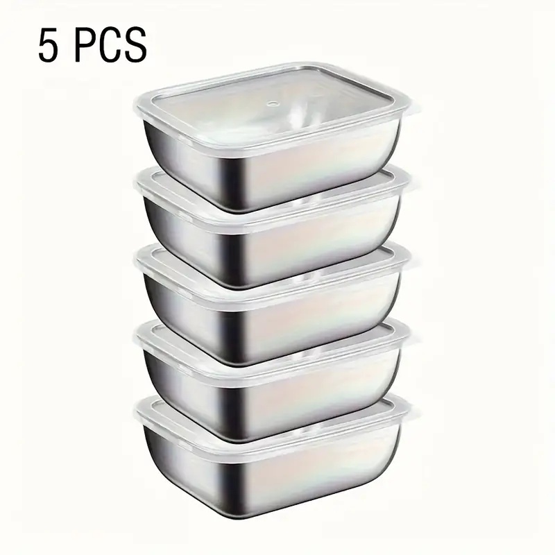 Meal Prep Ideas - Boîtes de conservation alimentaire en acier