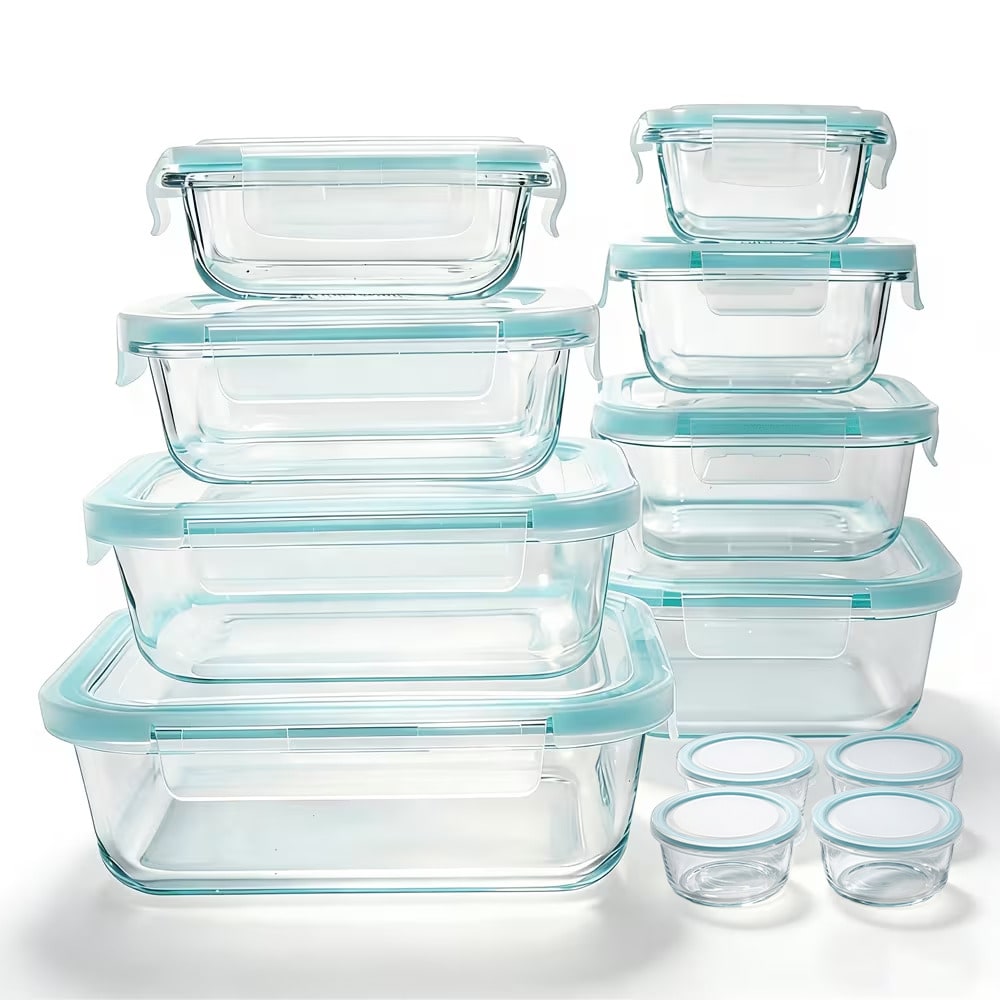 Meal Prep Oven Safe Containers - Contenants de stockage alimentaire en verre,