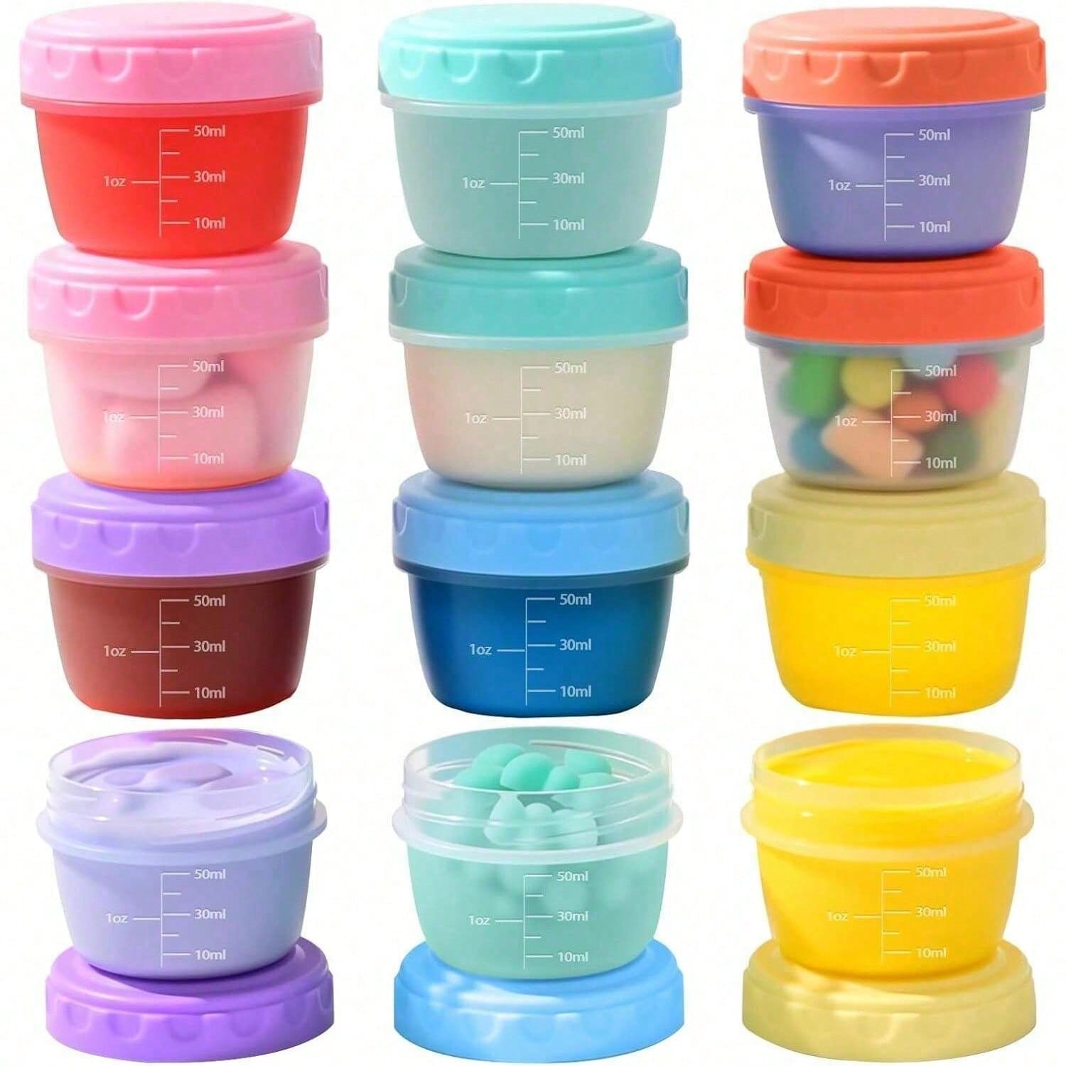 Salad Container Jar - Paquet de 1 à 6 récipients