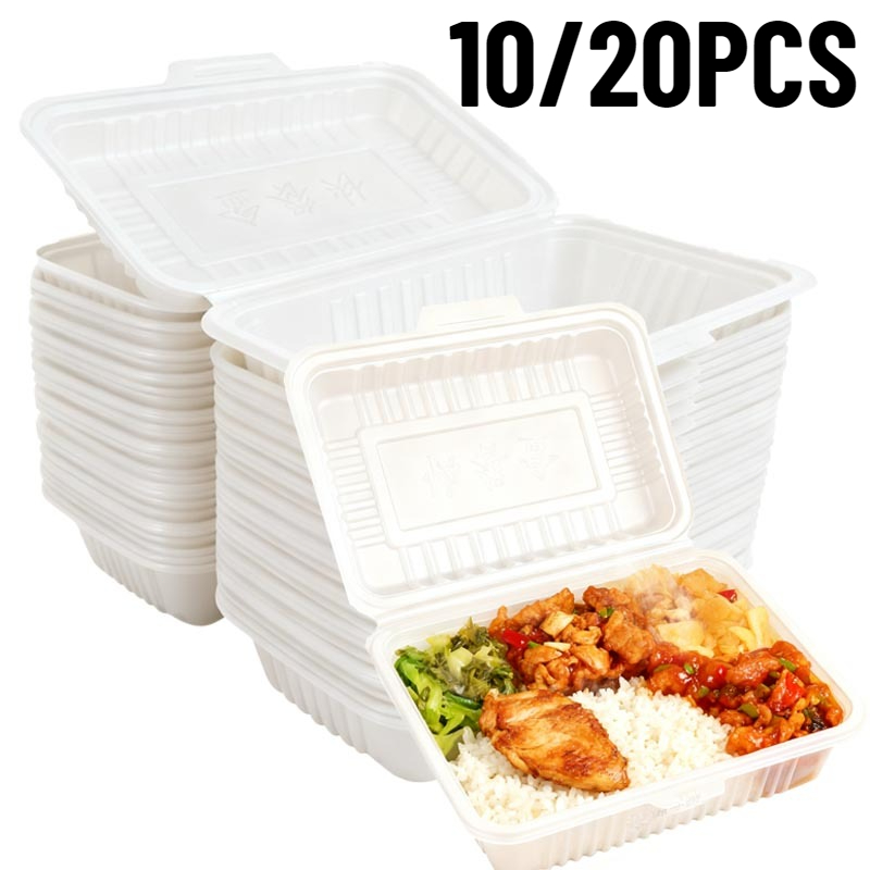 Salad Container Jar - Boîtes à déjeuner jetables en plastique,