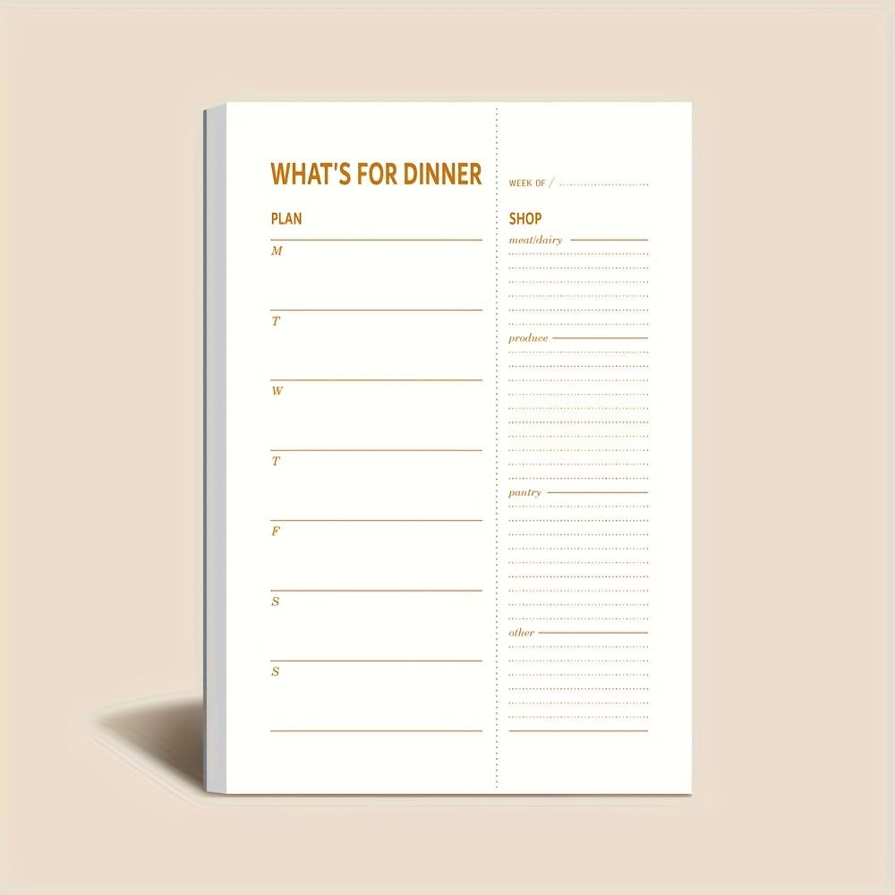 Meal Prep Ebook - 1 carnet de planification alimentaire quotidienne,