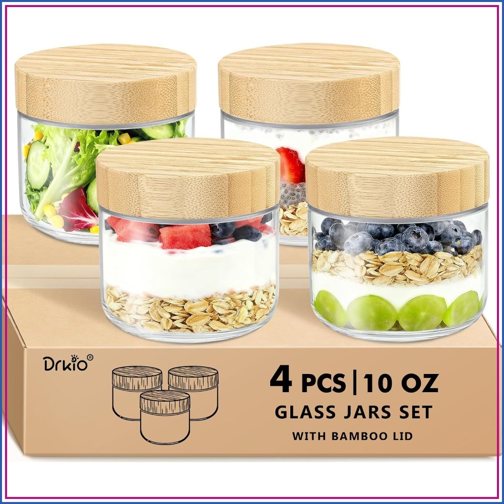 Meal Prep Chia Pudding - Contenants pour Overnight Oats de 10
