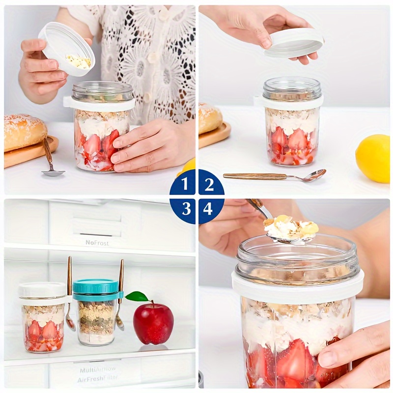 Tasse à flocons d'avoine en ve - Salad Container Jar avis et prix