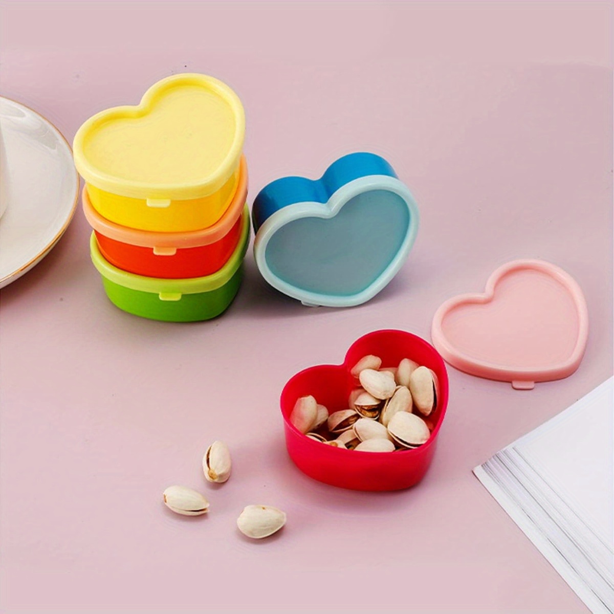 Lot de 5 mini boîtes de rangem - Salad Container Jar avis et prix