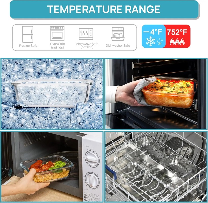 Ensemble de 18 récipients de c - Meal Prep Oven Safe Containers avis et prix