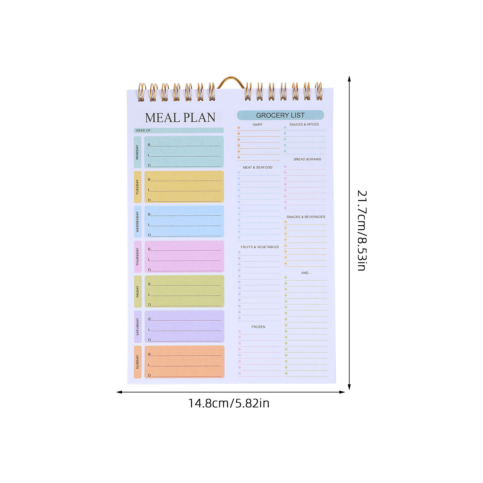 Carnet de planification hebdom - Meal Prep Weekly avis et prix