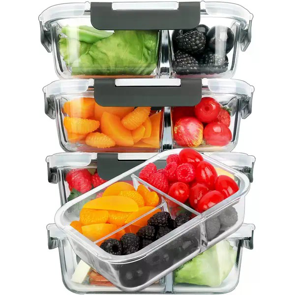 Lot de 5 récipients rectangula - Meal Prep Oven Safe Containers avis et prix