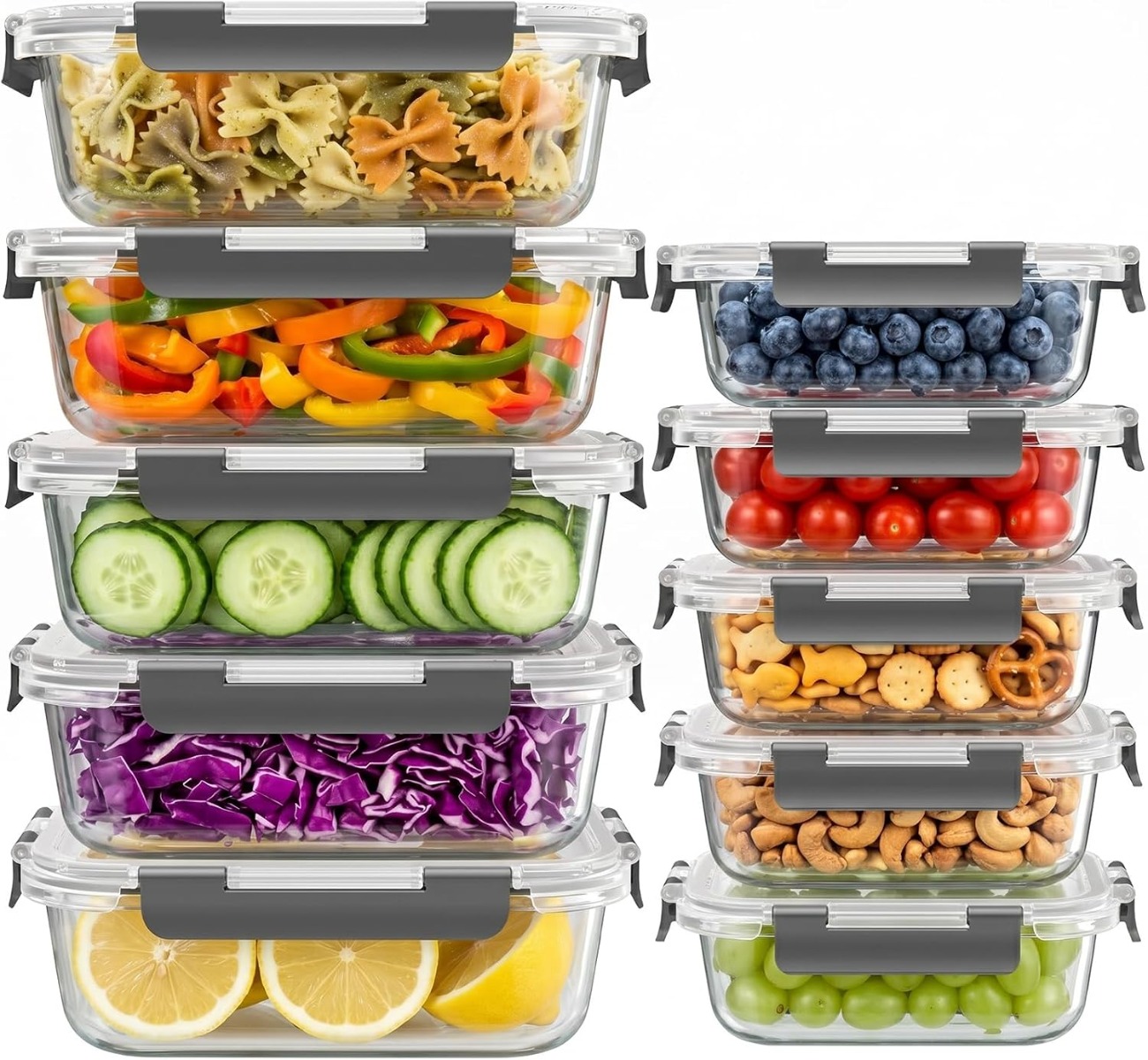 10 ensembles de récipients de  - Meal Prep Oven Safe Containers avis et prix