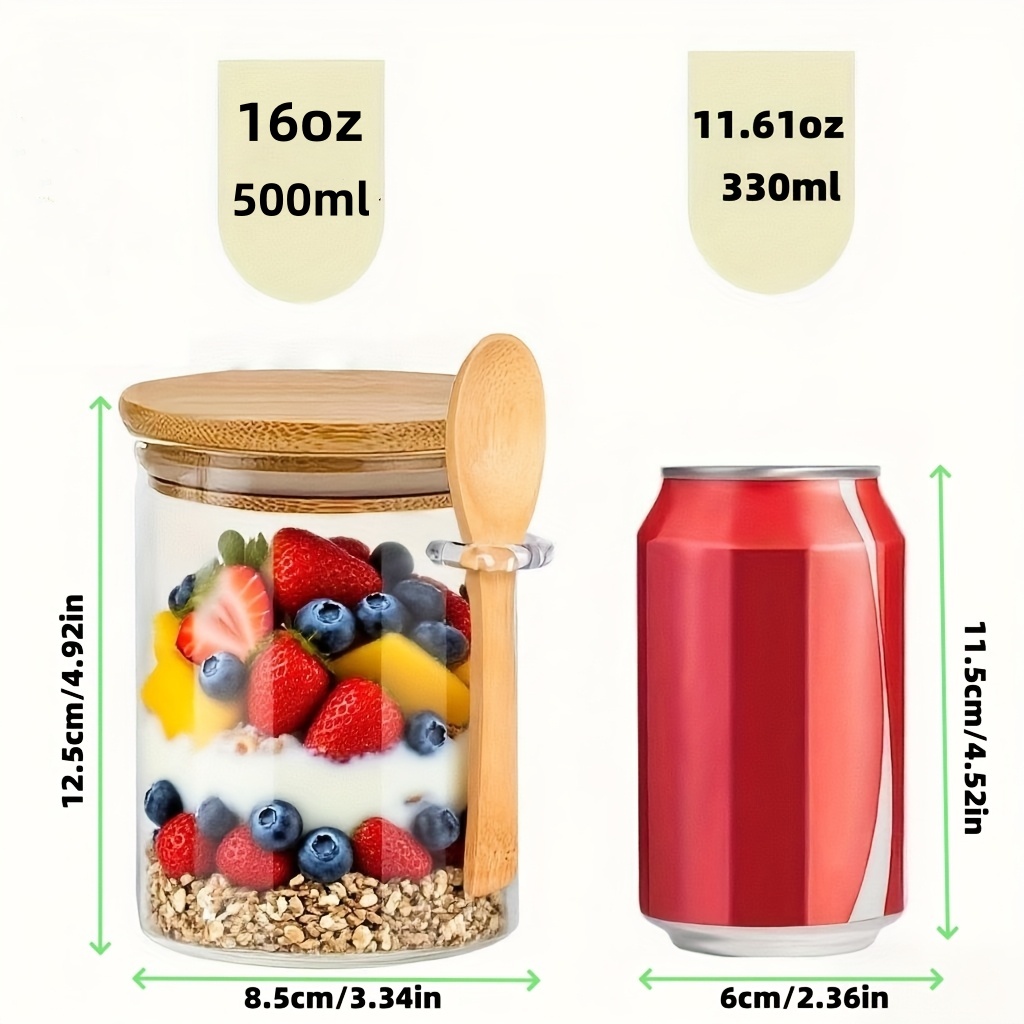 Ensemble de 1/2/4/8 tasses en  - Salad Container Jar avis et prix