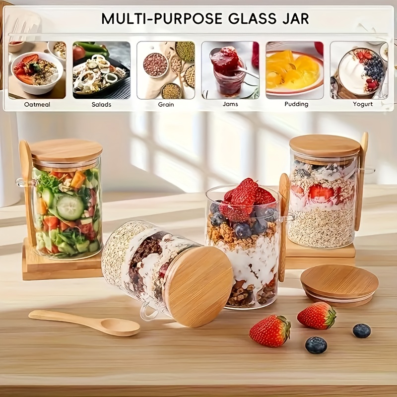 Ensemble de 1/2/4/8 tasses en  - Salad Container Jar avis et prix