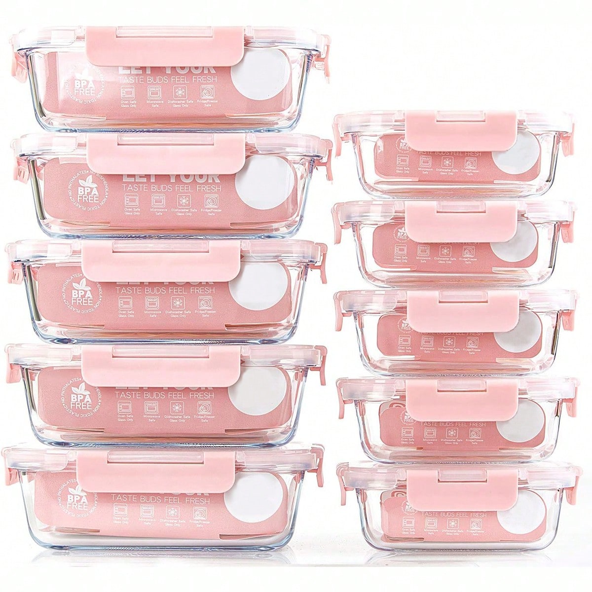 Lot de 10 récipients en verre  - Meal Prep Ideas avis et prix