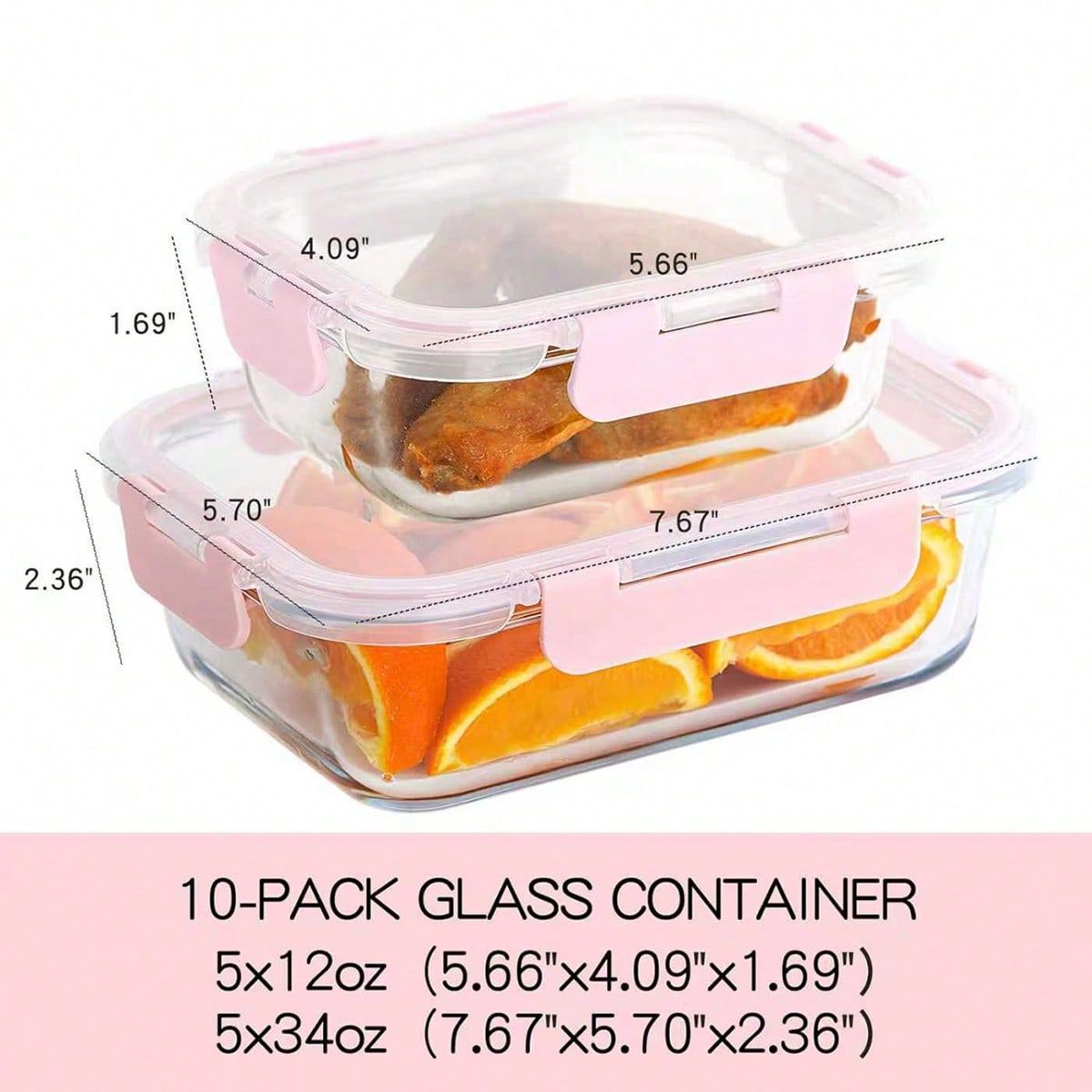 Lot de 10 récipients en verre  - Meal Prep Ideas avis et prix