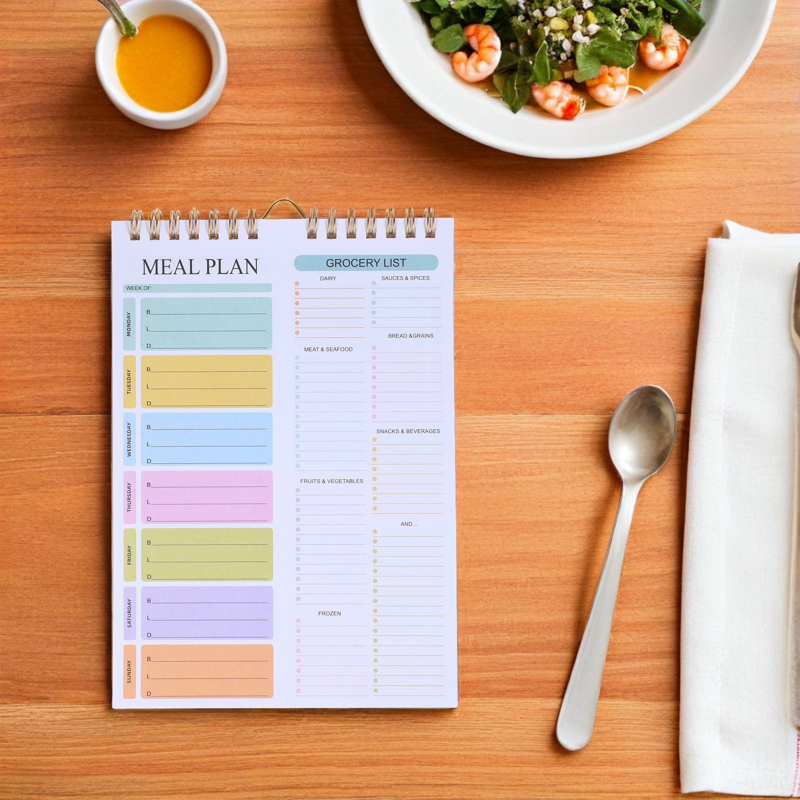Carnet de planification hebdom - Meal Prep Weekly avis et prix