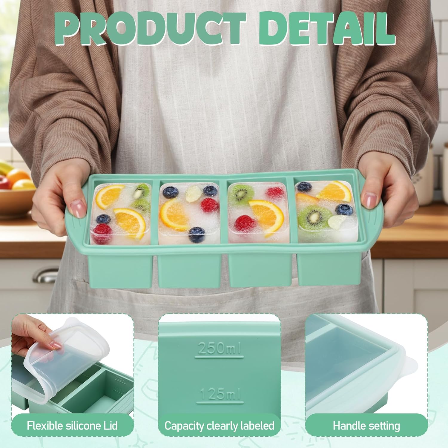 Bac de congélation en silicone - Meal Prep Chia Pudding avis et prix