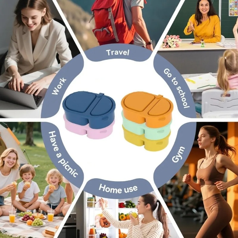 Boîte à lunch en silicone de q - Meal Prep Chia Pudding avis et prix
